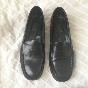 Black Leather Bass Weejun Penny Loafer